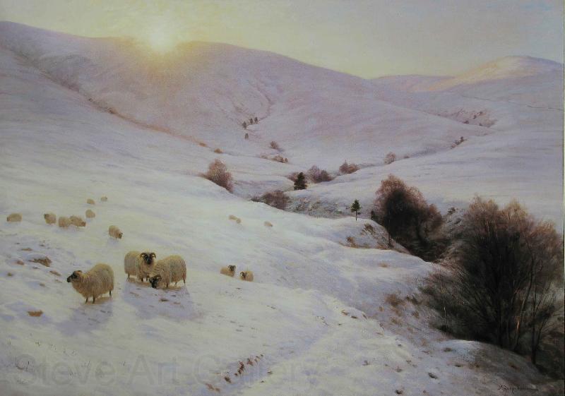 Joseph Farqharson The Sun Peeped oer yon Southland Hills Spain oil painting art